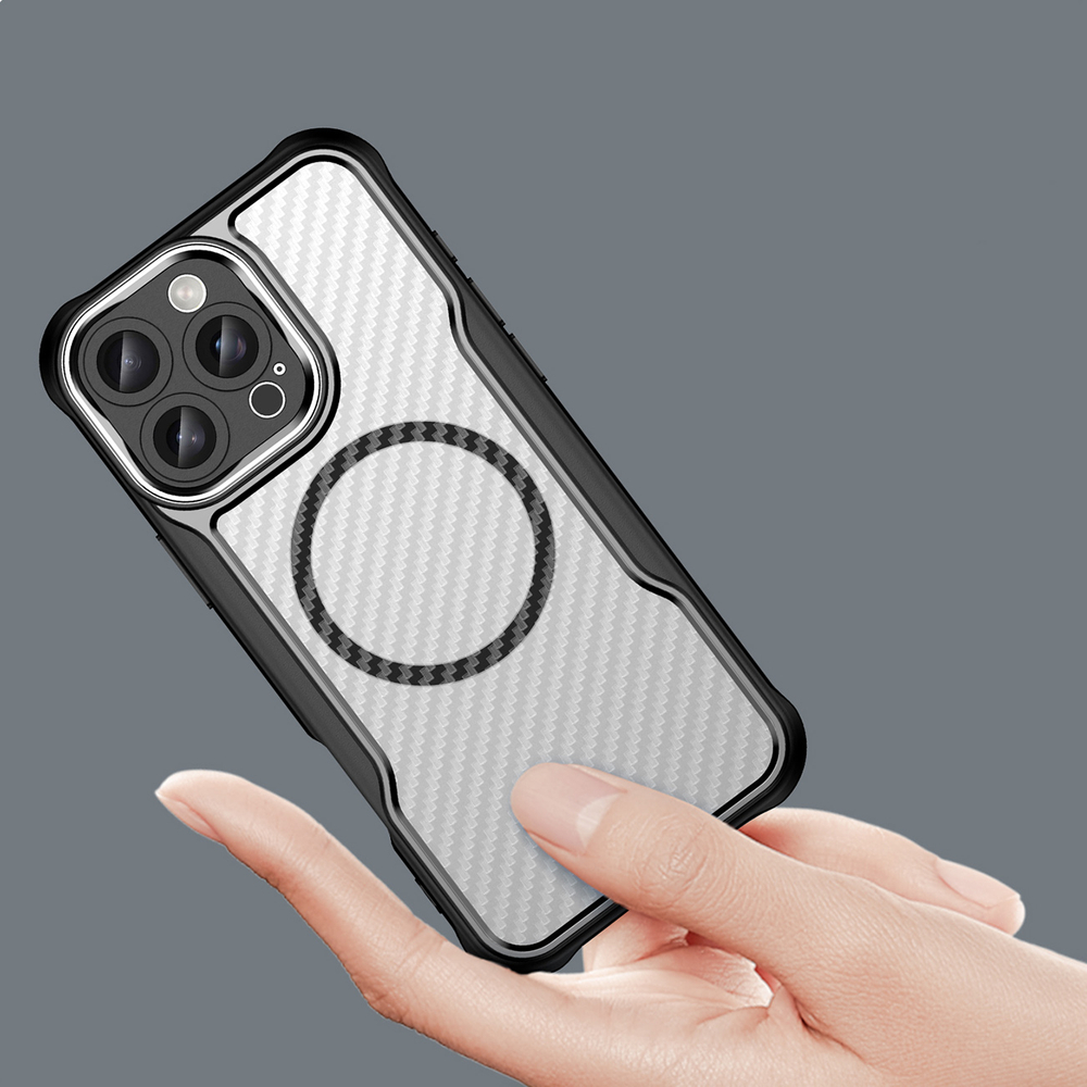 iTok webáruház - Hurtel Leading Series MagSafe tok iPhone 16 Pro készülékhez (fekete) 5 Leading Series MagSafe Silicone Case for iPhone 16 Pro (fekete)