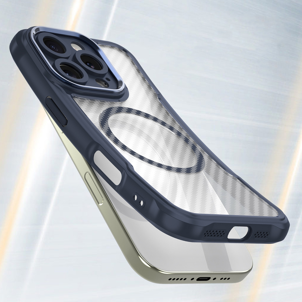 iTok webáruház - Hurtel Leading Series MagSafe szilikon tok iPhone 16 Pro készülékhez (kék) 4 Leading Series MagSafe Silicone Case for iPhone 16 Pro (kék)