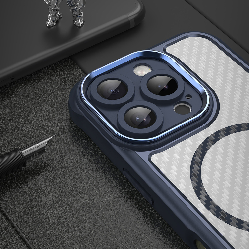 iTok webáruház - Hurtel Leading Series MagSafe szilikon tok iPhone 16 Pro készülékhez (kék) 6 Leading Series MagSafe Silicone Case for iPhone 16 Pro (kék)