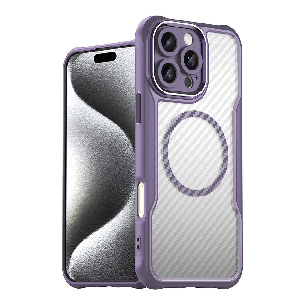 iTok webáruház - Hurtel Leading Series MagSafe szilikon tok iPhone 16 Pro készülékhez (lila) 1 Leading Series MagSafe Silicone Case for iPhone 16 Pro (lila)