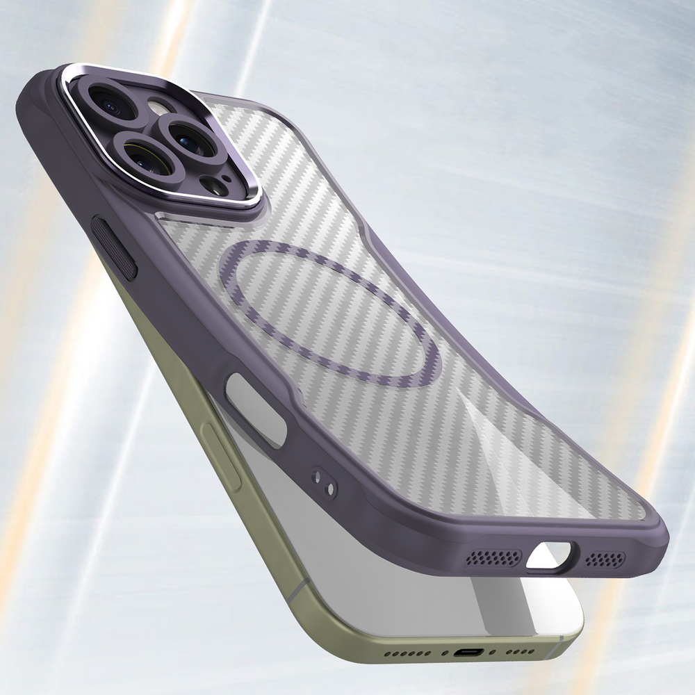 iTok webáruház - Hurtel Leading Series MagSafe szilikon tok iPhone 16 Pro készülékhez (lila) 4 Leading Series MagSafe Silicone Case for iPhone 16 Pro (lila)