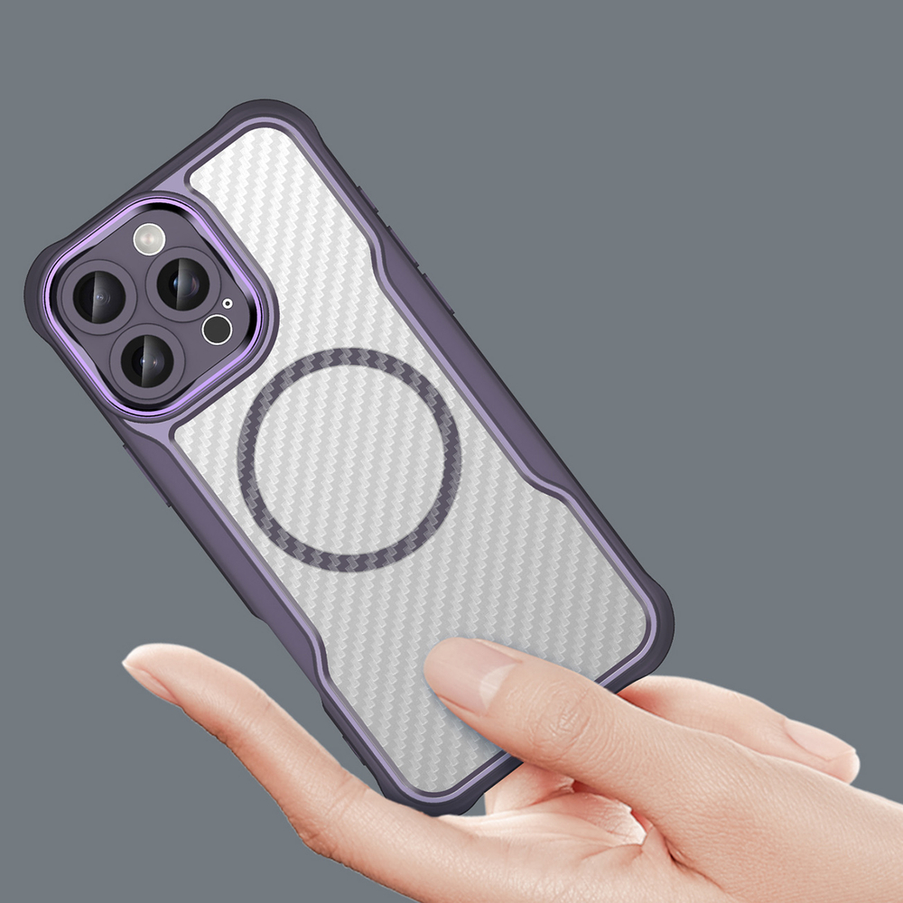 iTok webáruház - Hurtel Leading Series MagSafe szilikon tok iPhone 16 Pro készülékhez (lila) 5 Leading Series MagSafe Silicone Case for iPhone 16 Pro (lila)