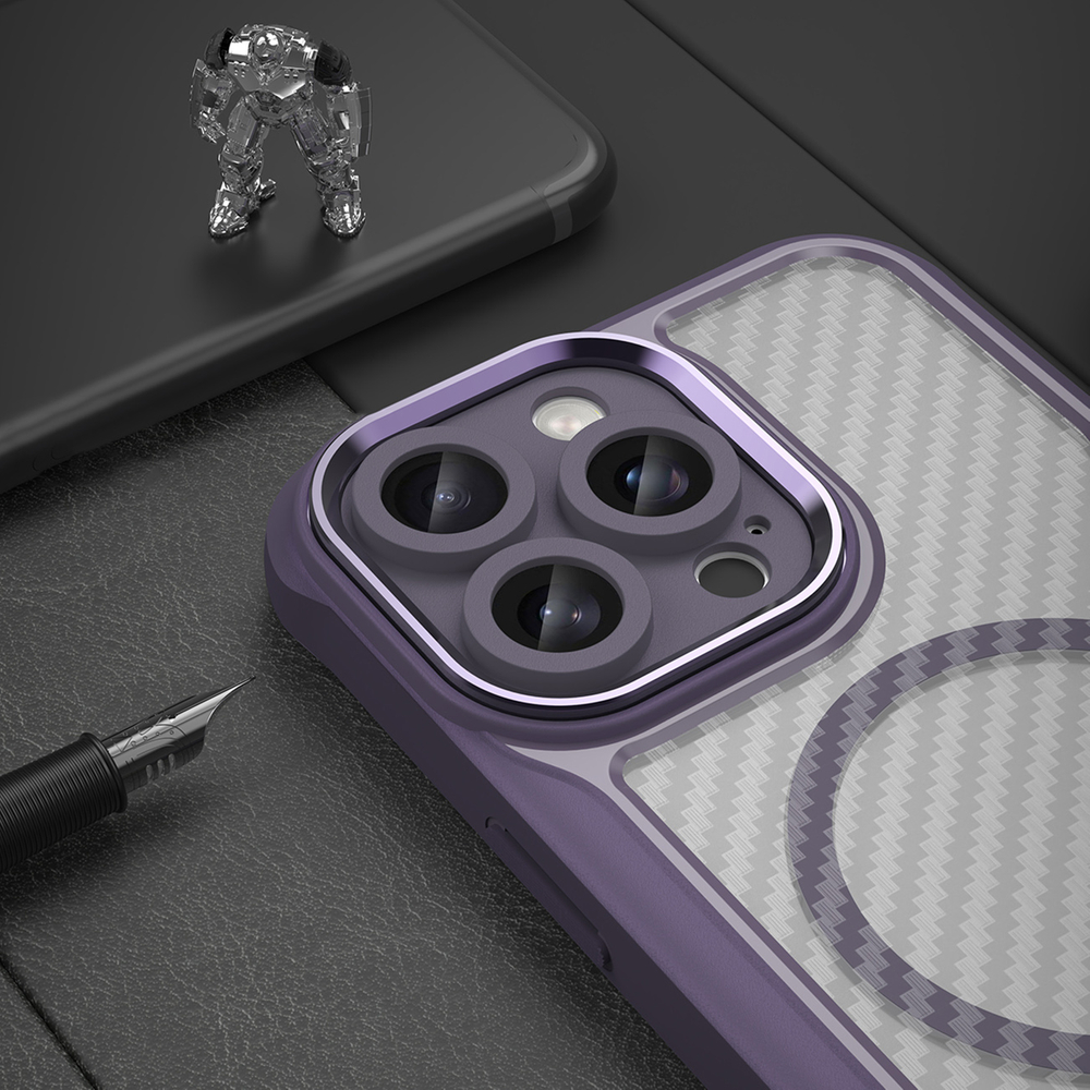iTok webáruház - Hurtel Leading Series MagSafe szilikon tok iPhone 16 Pro készülékhez (lila) 6 Leading Series MagSafe Silicone Case for iPhone 16 Pro (lila)