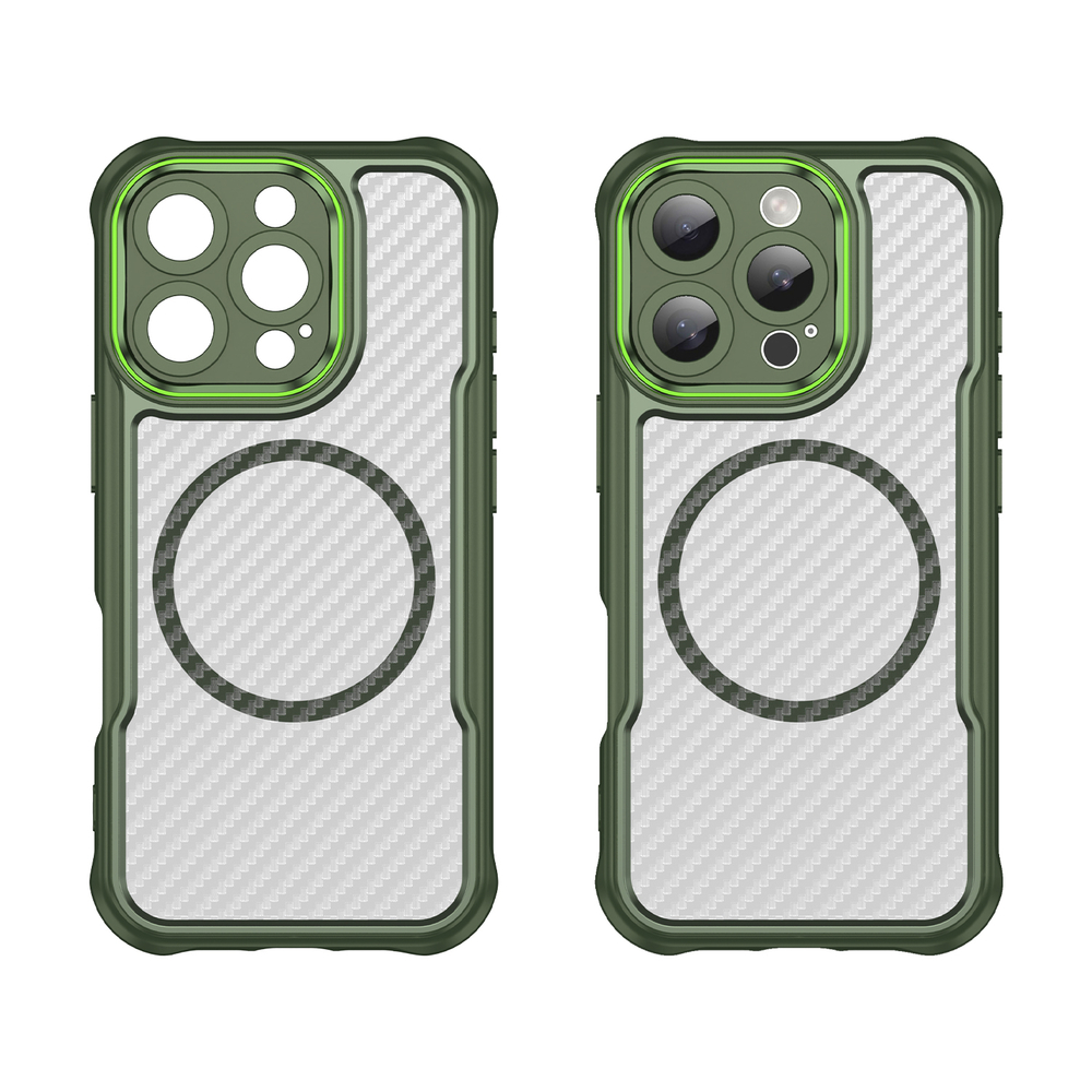 iTok webáruház - Hurtel Leading Series MagSafe tok iPhone 16 Pro készülékhez (zöld) 2 Leading Series MagSafe Silicone Case for iPhone 16 Pro (zöld)