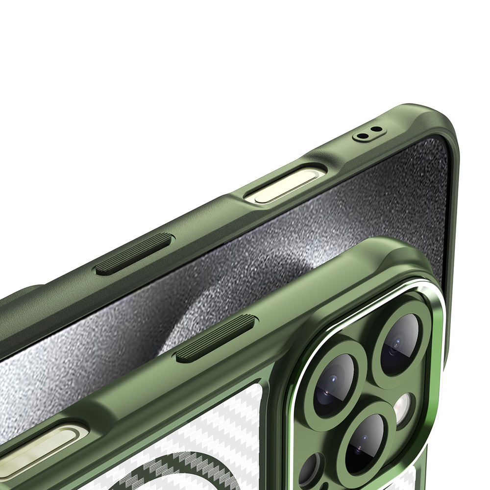 iTok webáruház - Hurtel Leading Series MagSafe tok iPhone 16 Pro készülékhez (zöld) 8 Leading Series MagSafe Silicone Case for iPhone 16 Pro (zöld)