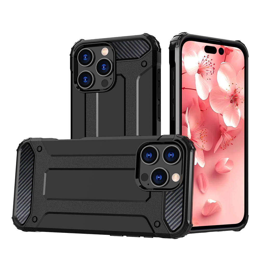 iTok webáruház - Hurtel Hybrid Armor tok iPhone 16 Pro készülékhez (fekete) 1 Hybrid Armor iPhone 16 Pro Case (fekete)
