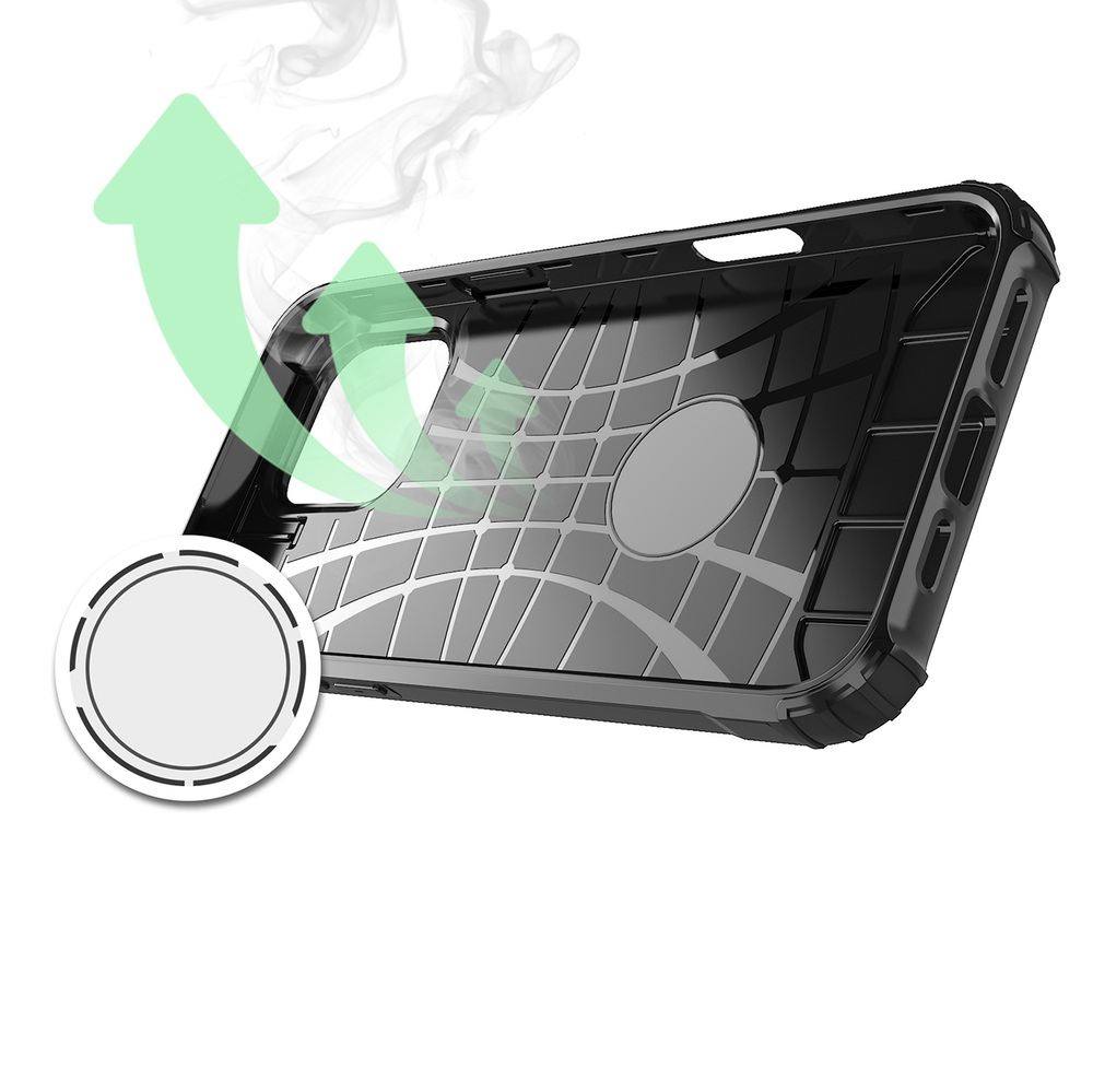iTok webáruház - Hurtel Hybrid Armor tok iPhone 16 Pro készülékhez (fekete) 6 Hybrid Armor iPhone 16 Pro Case (fekete)
