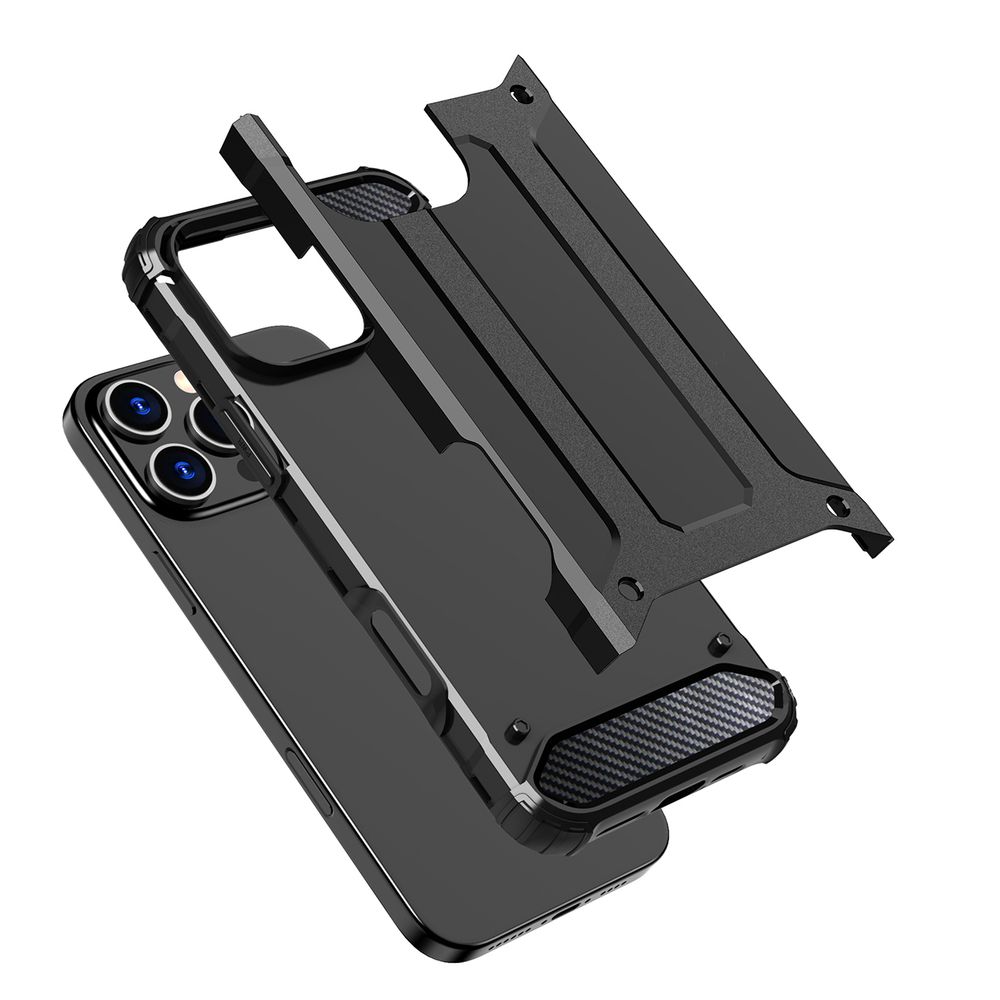 iTok webáruház - Hurtel Hybrid Armor tok iPhone 16 Pro készülékhez (fekete) 7 Hybrid Armor iPhone 16 Pro Case (fekete)