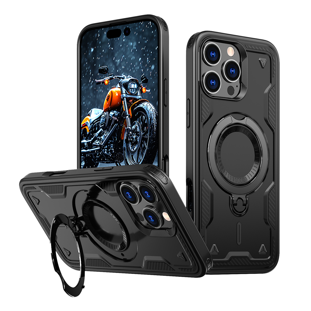 iTok webáruház - Hurtel Hybrid Armor Trendy MagSafe tok iPhone 16 Pro készülékhez (fekete) 1 Hybrid Armor Trendy Case with MagSafe for iPhone 16 Pro (fekete)