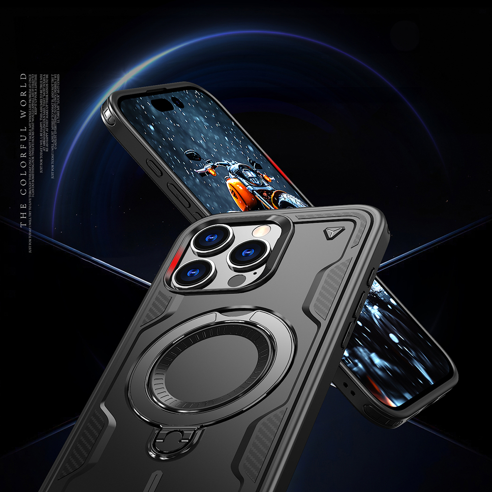 iTok webáruház - Hurtel Hybrid Armor Trendy MagSafe tok iPhone 16 Pro készülékhez (fekete) 6 Hybrid Armor Trendy Case with MagSafe for iPhone 16 Pro (fekete)