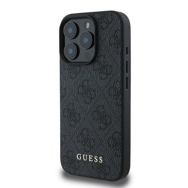iTok webáruház - Guess Guess 4G Classic tok iPhone 16 Pro készülékhez (fekete) 2 Guess 4G Classic iPhone 16 Pro Case (fekete)