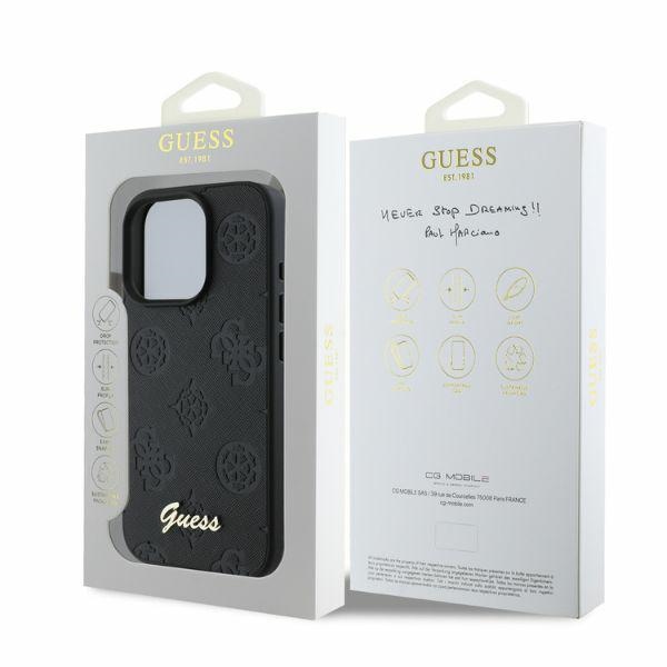 iTok webáruház - Guess Guess 4G Classic tok iPhone 16 Pro készülékhez (fekete) 4 Guess 4G Classic iPhone 16 Pro Case (fekete)