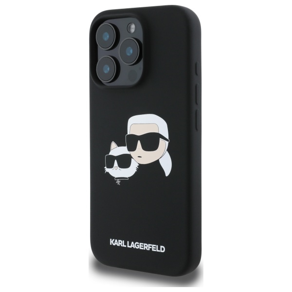 iTok webáruház - Karl Lagerfeld Karl Lagerfeld Silicone Case Heads Print MagSafe tok iPhone 16 Pro készülékhez (fekete) 2 Karl Lagerfeld Silicone Case Heads Print MagSafe for iPhone 16 Pro (fekete)