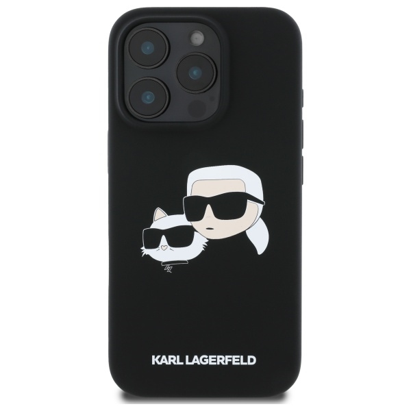 iTok webáruház - Karl Lagerfeld Karl Lagerfeld Silicone Case Heads Print MagSafe tok iPhone 16 Pro készülékhez (fekete) 3 Karl Lagerfeld Silicone Case Heads Print MagSafe for iPhone 16 Pro (fekete)