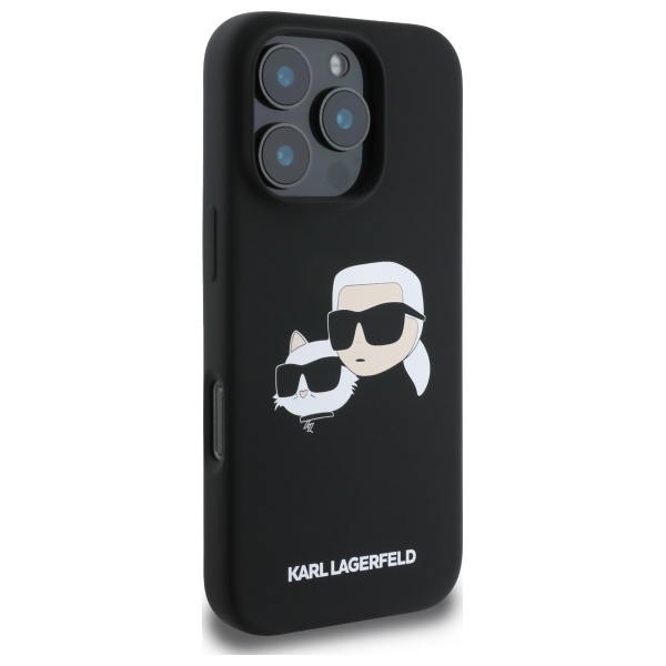 iTok webáruház - Karl Lagerfeld Karl Lagerfeld Silicone Case Heads Print MagSafe tok iPhone 16 Pro készülékhez (fekete) 4 Karl Lagerfeld Silicone Case Heads Print MagSafe for iPhone 16 Pro (fekete)