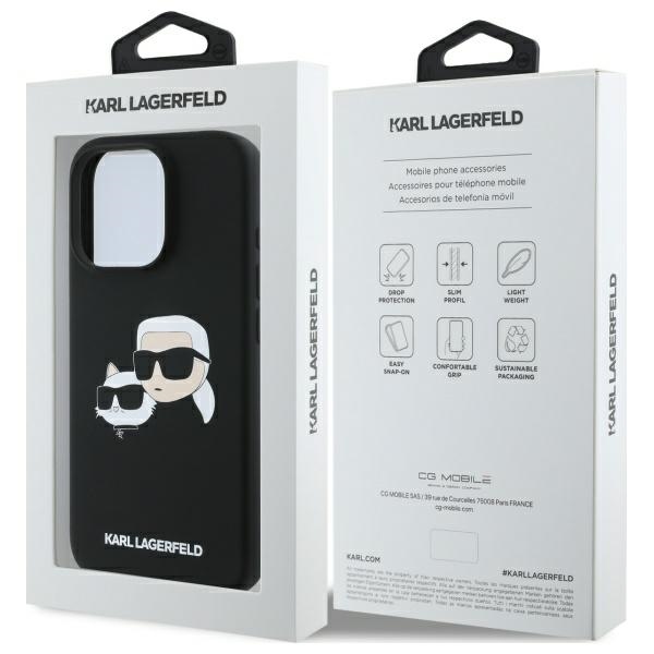 iTok webáruház - Karl Lagerfeld Karl Lagerfeld Silicone Case Heads Print MagSafe tok iPhone 16 Pro készülékhez (fekete) 8 Karl Lagerfeld Silicone Case Heads Print MagSafe for iPhone 16 Pro (fekete)