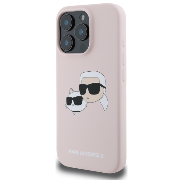 iTok webáruház - Karl Lagerfeld Karl Lagerfeld Silicone Nauble Heads Print MagSafe tok iPhone 16 Pro (rózsaszín) 2 Karl Lagerfeld Silicone Nauble Heads Print MagSafe Case for iPhone 16 Pro (rózsaszín)
