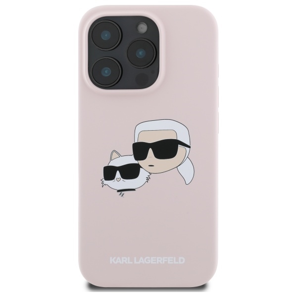 iTok webáruház - Karl Lagerfeld Karl Lagerfeld Silicone Nauble Heads Print MagSafe tok iPhone 16 Pro (rózsaszín) 3 Karl Lagerfeld Silicone Nauble Heads Print MagSafe Case for iPhone 16 Pro (rózsaszín)