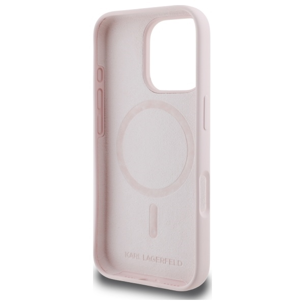 iTok webáruház - Karl Lagerfeld Karl Lagerfeld Silicone Nauble Heads Print MagSafe tok iPhone 16 Pro (rózsaszín) 7 Karl Lagerfeld Silicone Nauble Heads Print MagSafe Case for iPhone 16 Pro (rózsaszín)