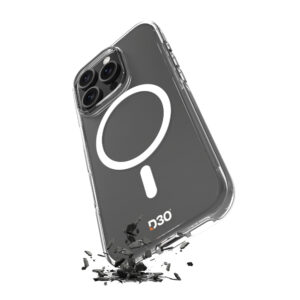 Puro Impact Clear D3O MagSafe szilikon tok iPhone 16 Pro készülékhez (átlátszó)