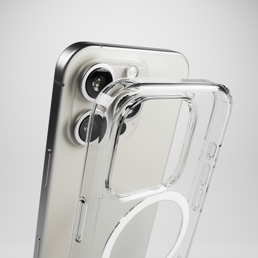 iTok webáruház - Puro Puro Impact Clear D3O MagSafe szilikon tok iPhone 16 Pro készülékhez (átlátszó) 3 Puro Impact Clear D3O MagSafe Silicone Case for iPhone 16 Pro (átlátszó)