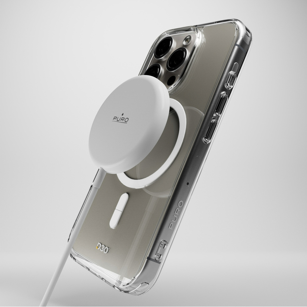 iTok webáruház - Puro Puro Impact Clear D3O MagSafe szilikon tok iPhone 16 Pro készülékhez (átlátszó) 5 Puro Impact Clear D3O MagSafe Silicone Case for iPhone 16 Pro (átlátszó)