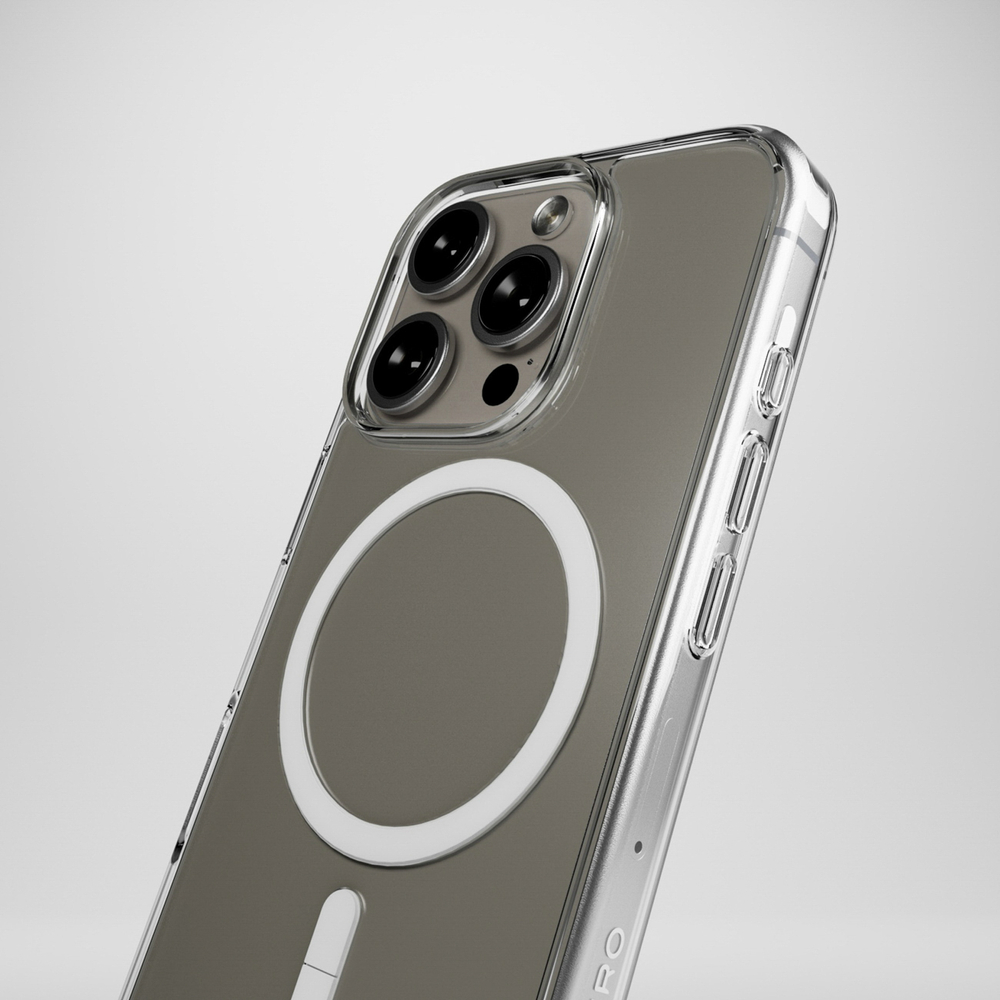 iTok webáruház - Puro Puro Impact Clear D3O MagSafe szilikon tok iPhone 16 Pro készülékhez (átlátszó) 6 Puro Impact Clear D3O MagSafe Silicone Case for iPhone 16 Pro (átlátszó)