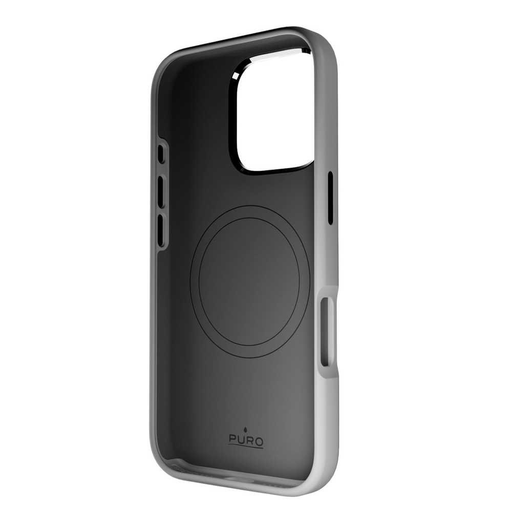 iTok webáruház - Puro Puro Icon Mag Pro MagSafe tok iPhone 16 Pro készülékhez (sötétszürke) 3 Puro Icon Mag Pro MagSafe Silicone Case for iPhone 16 Pro (sötétszürke)
