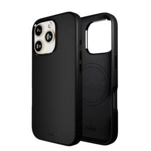 Puro Icon Mag Pro MagSafe szilikon tok iPhone 16 Pro készülékhez (fekete)