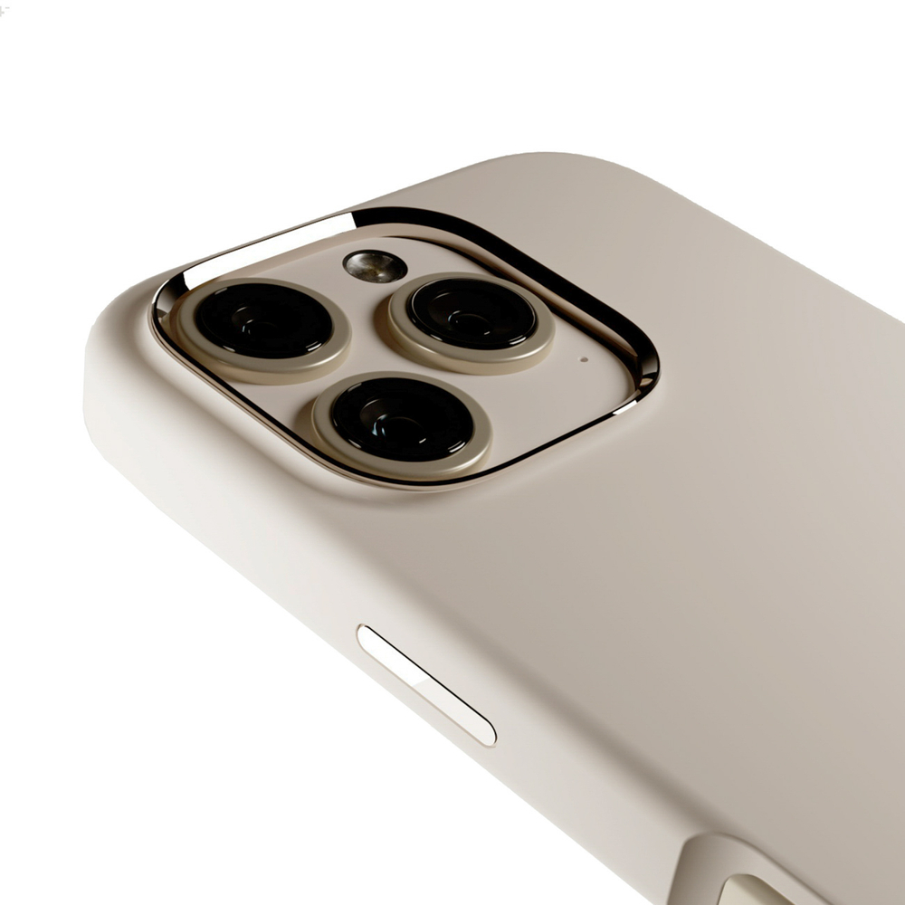 iTok webáruház - Puro Puro Icon Mag Pro MagSafe szilikon tok iPhone 16 Pro készülékhez (bézs) 5 Puro Icon Mag Pro MagSafe Silicone Case for iPhone 16 Pro (bézs)