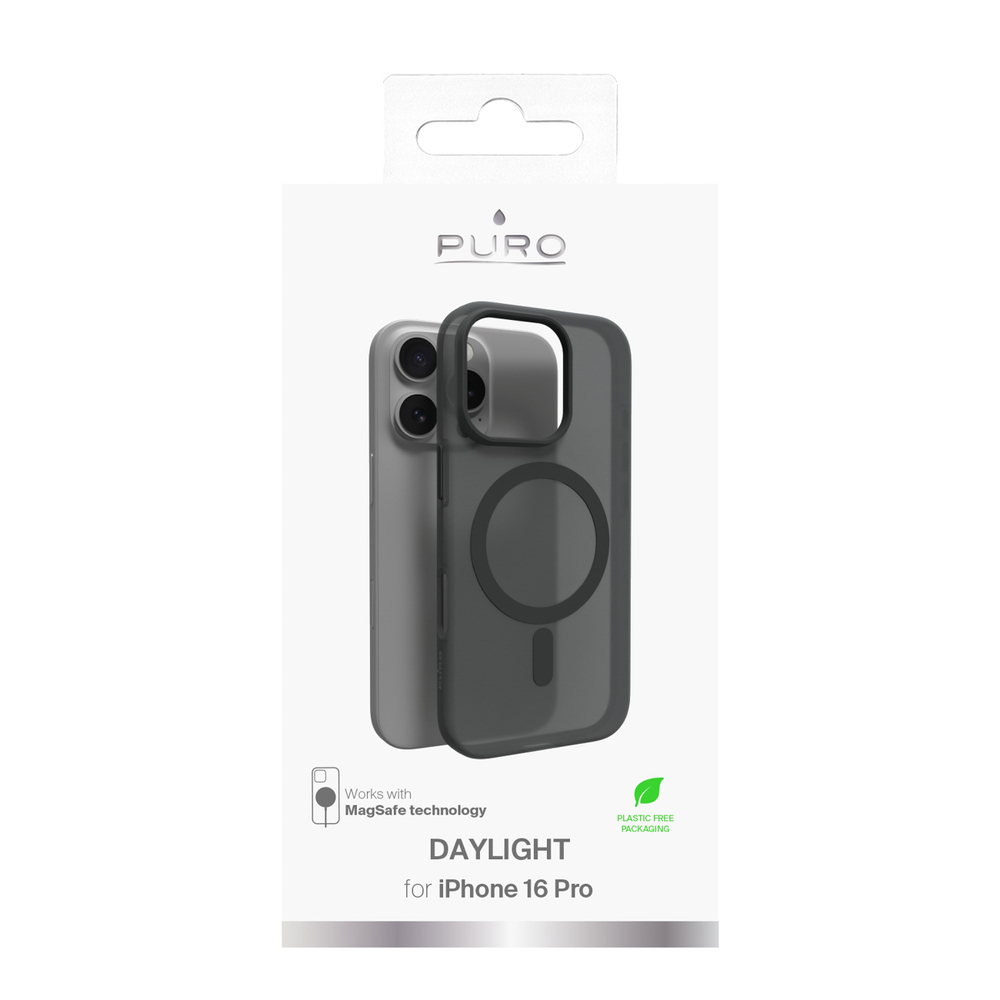 iTok webáruház - Puro Puro Daylight MagSafe szilikon tok iPhone 16 Pro készülékhez (fekete) 5 Puro Daylight MagSafe Silicone Case for iPhone 16 Pro (fekete)
