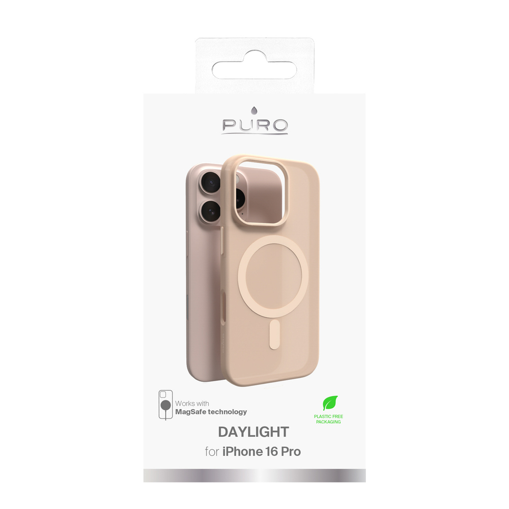 iTok webáruház - Puro Puro Daylight MagSafe szilikon tok iPhone 16 Pro készülékhez (bézs) 3 Puro Daylight MagSafe Silicone Case for iPhone 16 Pro (bézs)