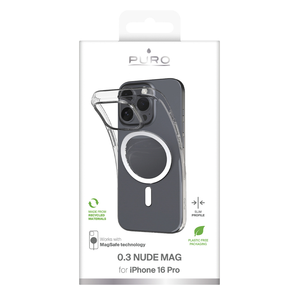 iTok webáruház - Puro Puro 03 Mag MagSafe tok iPhone 16 Pro készülékhez (átlátszó) 3 Puro 03 Mag MagSafe Silicone Case for iPhone 16 Pro (átlátszó)