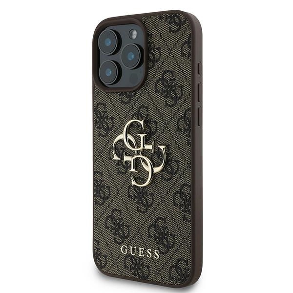 iTok webáruház - Guess Guess 4G Big Logo tok iPhone 16 Pro készülékhez (barna) 2 Guess 4G Big Logo Case for iPhone 16 Pro (barna)