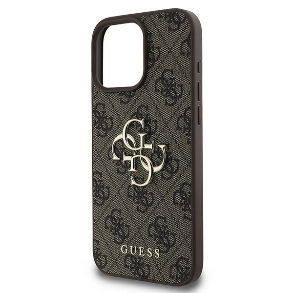 iTok webáruház - Guess Guess 4G Big Logo tok iPhone 16 Pro készülékhez (barna) 6 Guess 4G Big Logo Case for iPhone 16 Pro (barna)