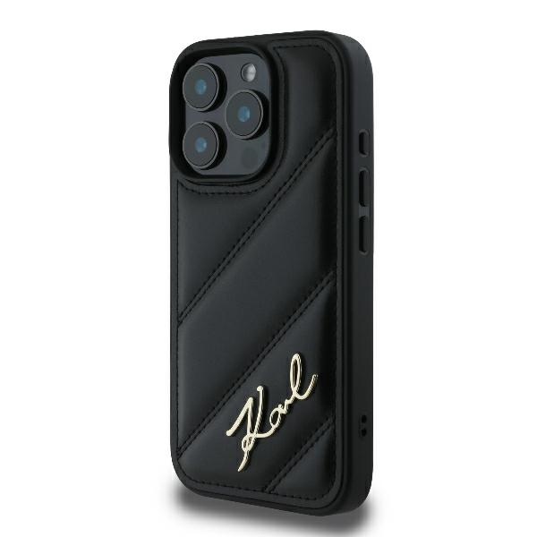 iTok webáruház - Karl Lagerfeld Karl Lagerfeld Quilted Signature tok iPhone 16 Pro készülékhez (fekete) 2 Karl Lagerfeld Quilted Signature iPhone 16 Pro Case (fekete)