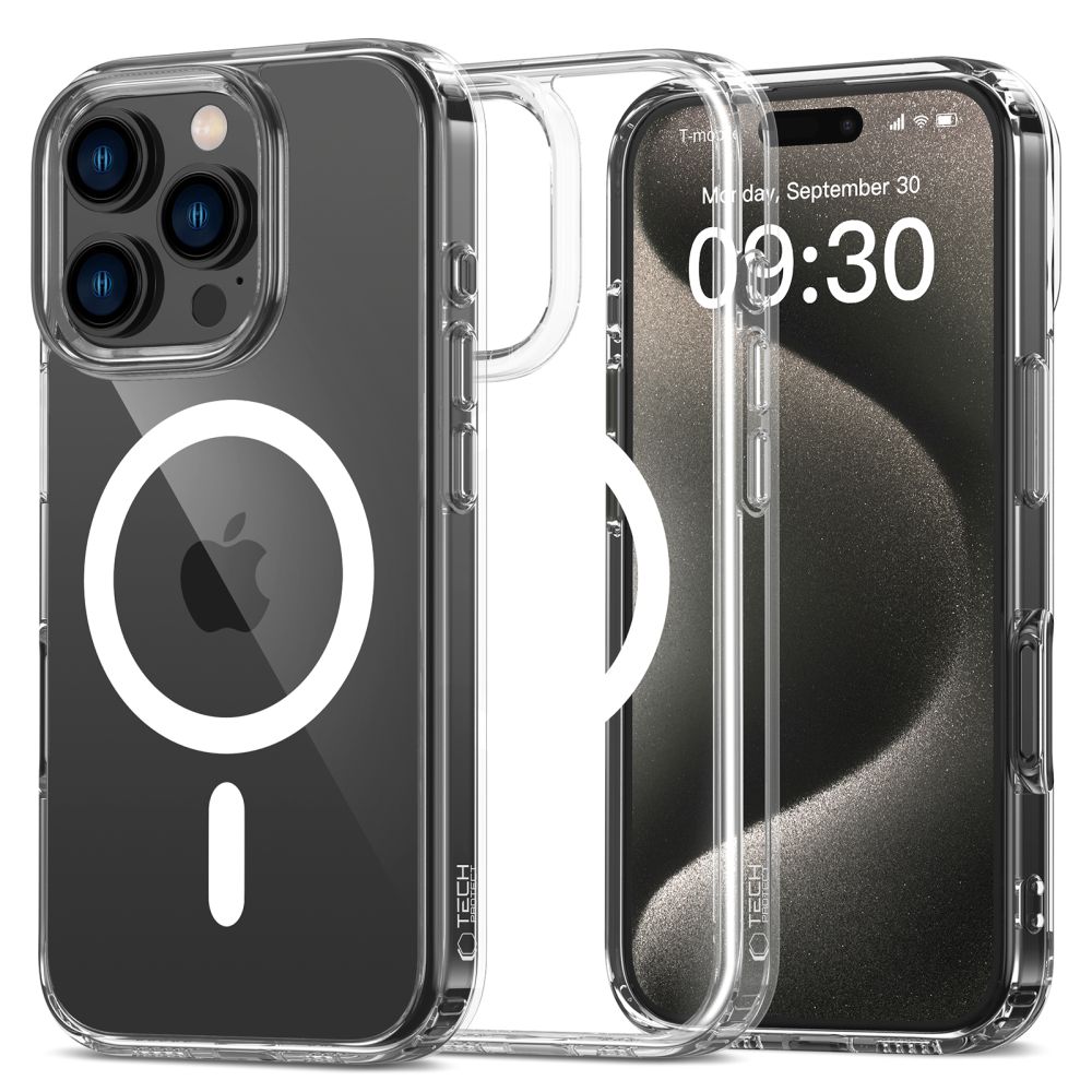 iTok webáruház - Tech-Protect Tech-Protect FlexAir Hybrid MagSafe tok iPhone 16 Pro készülékhez (átlátszó) 1 Tech-Protect FlexAir Hybrid MagSafe Case for iPhone 16 Pro (átlátszó)