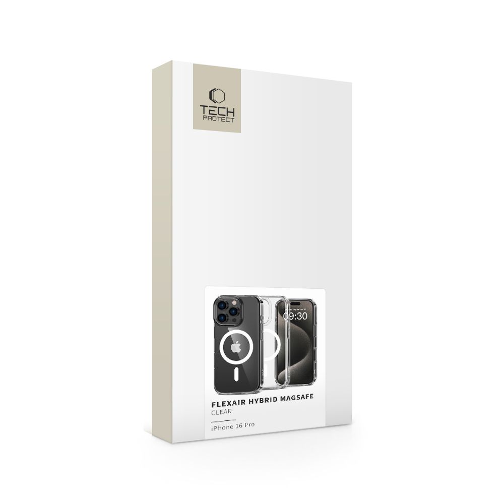 iTok webáruház - Tech-Protect Tech-Protect FlexAir Hybrid MagSafe tok iPhone 16 Pro készülékhez (átlátszó) 4 Tech-Protect FlexAir Hybrid MagSafe Case for iPhone 16 Pro (átlátszó)