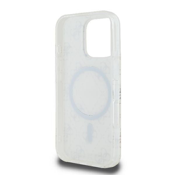 iTok webáruház - Guess Guess IML 4G Background MagSafe tok iPhone 16 Pro készülékhez (fehér) 7 Guess IML 4G Background MagSafe iPhone 16 Pro Case (fehér)