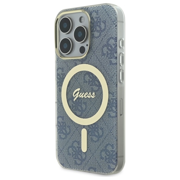 iTok webáruház - Guess Guess IML 4G MagSafe tok iPhone 16 Pro-hoz (kék) 2 Guess IML 4G MagSafe iPhone 16 Pro Case (kék)