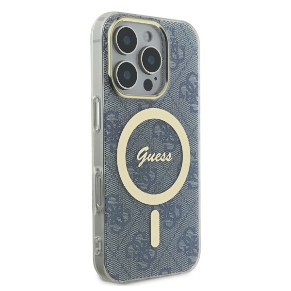 iTok webáruház - Guess Guess IML 4G MagSafe tok iPhone 16 Pro-hoz (kék) 4 Guess IML 4G MagSafe iPhone 16 Pro Case (kék)