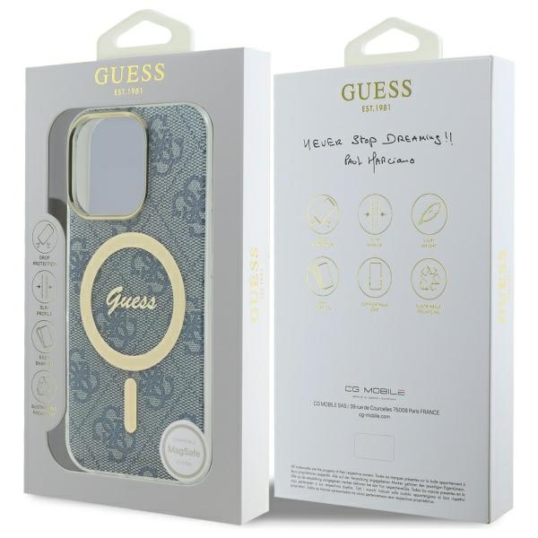 iTok webáruház - Guess Guess IML 4G MagSafe tok iPhone 16 Pro-hoz (kék) 8 Guess IML 4G MagSafe iPhone 16 Pro Case (kék)