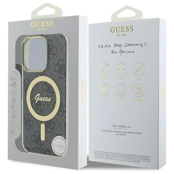 iTok webáruház - Guess Guess IML 4G MagSafe tok iPhone 16 Pro készülékhez (fekete) 8 Guess IML 4G MagSafe iPhone 16 Pro Case (fekete)