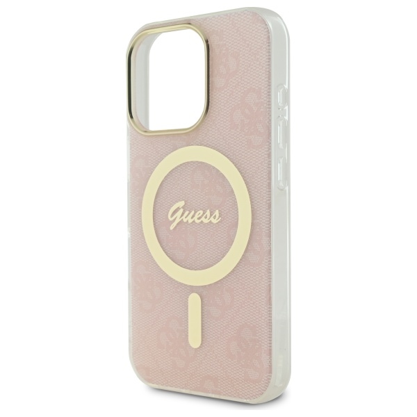 iTok webáruház - Guess Guess IML 4G MagSafe tok iPhone 16 Pro készülékhez (rózsaszín) 6 Guess IML 4G MagSafena iPhone 16 Pro Case (rózsaszín)