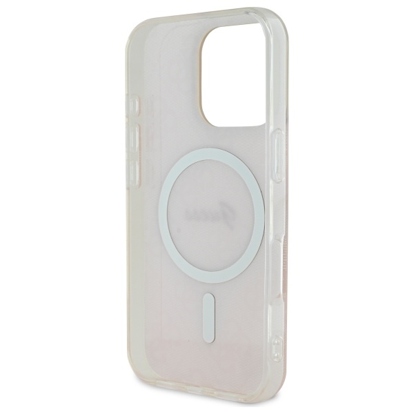 iTok webáruház - Guess Guess IML 4G MagSafe tok iPhone 16 Pro készülékhez (rózsaszín) 7 Guess IML 4G MagSafena iPhone 16 Pro Case (rózsaszín)
