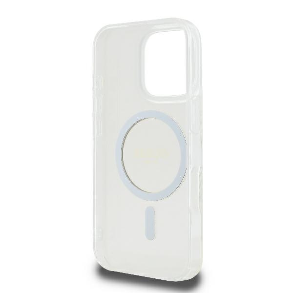 iTok webáruház - Guess Guess GUHMP16LHFGERET iPhone 16 Pro 6,3" átlátszó tok IML Glitter Circle MagSafe 7 Guess GUHMP16LHFGERET iPhone 16 Pro 6.3" transparent hardcase IML Glitter Circle MagSafe