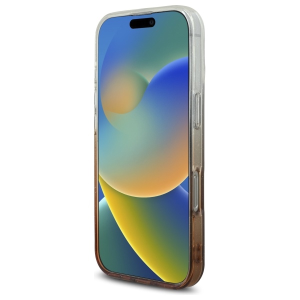 iTok webáruház - Guess Guess IML Glitter Gradient MagSafe tok iPhone 16 Pro készülékhez (barna) 5 Guess IML Glitter Gradient MagSafe iPhone 16 Pro Case (barna)