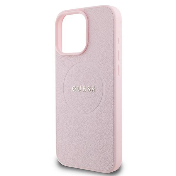 iTok webáruház - Guess Guess Grained Ring MagSafe iPhone 16 Pro tok (rózsaszín) 6 Guess Grained Ring MagSafe iPhone 16 Pro Case (rózsaszín)