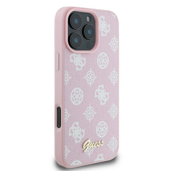 iTok webáruház - Guess Guess Peony Script Logo MagSafe tok iPhone 16 Pro készülékhez (rózsaszín) 4 Guess Peony Script Logo MagSafe iPhone 16 Pro Case (rózsaszín)
