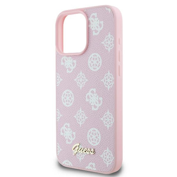 iTok webáruház - Guess Guess Peony Script Logo MagSafe tok iPhone 16 Pro készülékhez (rózsaszín) 6 Guess Peony Script Logo MagSafe iPhone 16 Pro Case (rózsaszín)